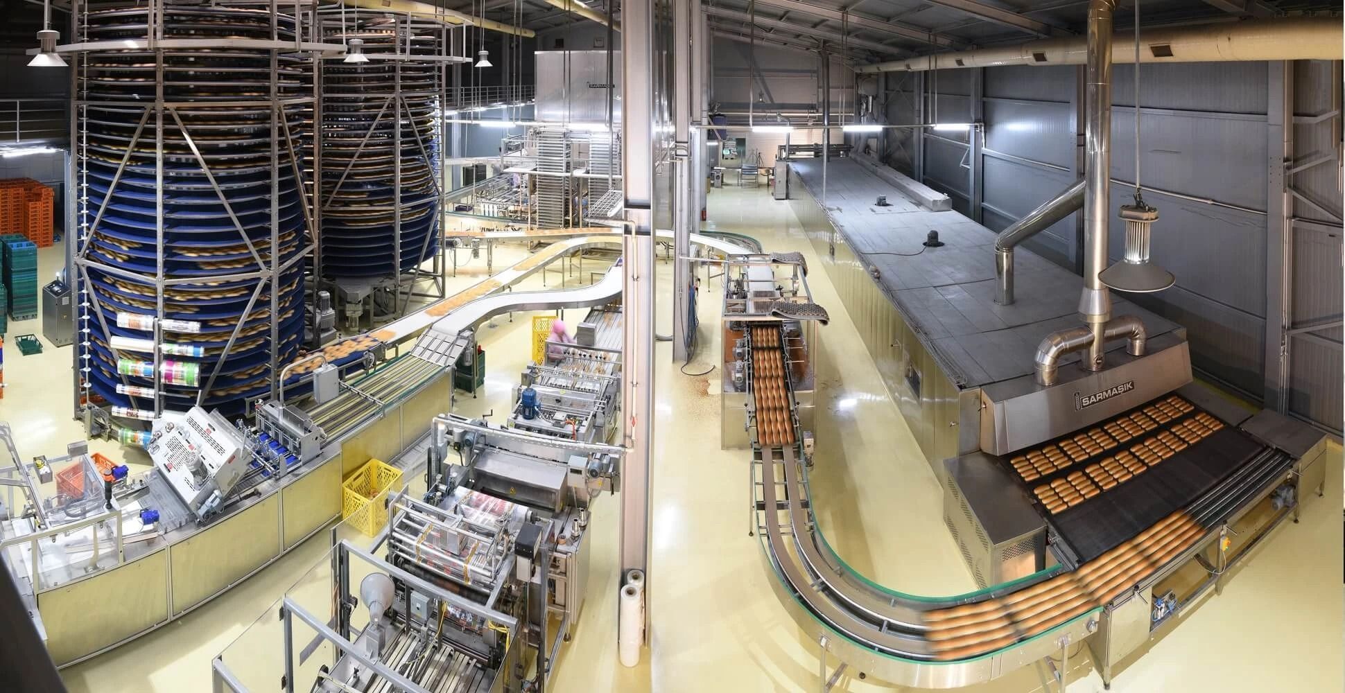 Автоматические системы для выпечки хлеба в формах и противнях