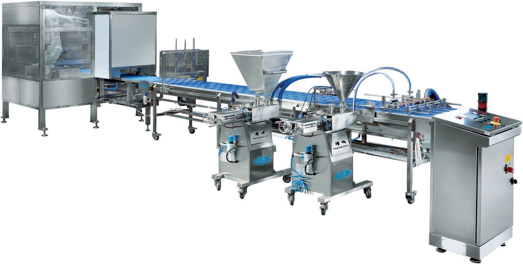 Роботизированная линия по производству сэндвичей