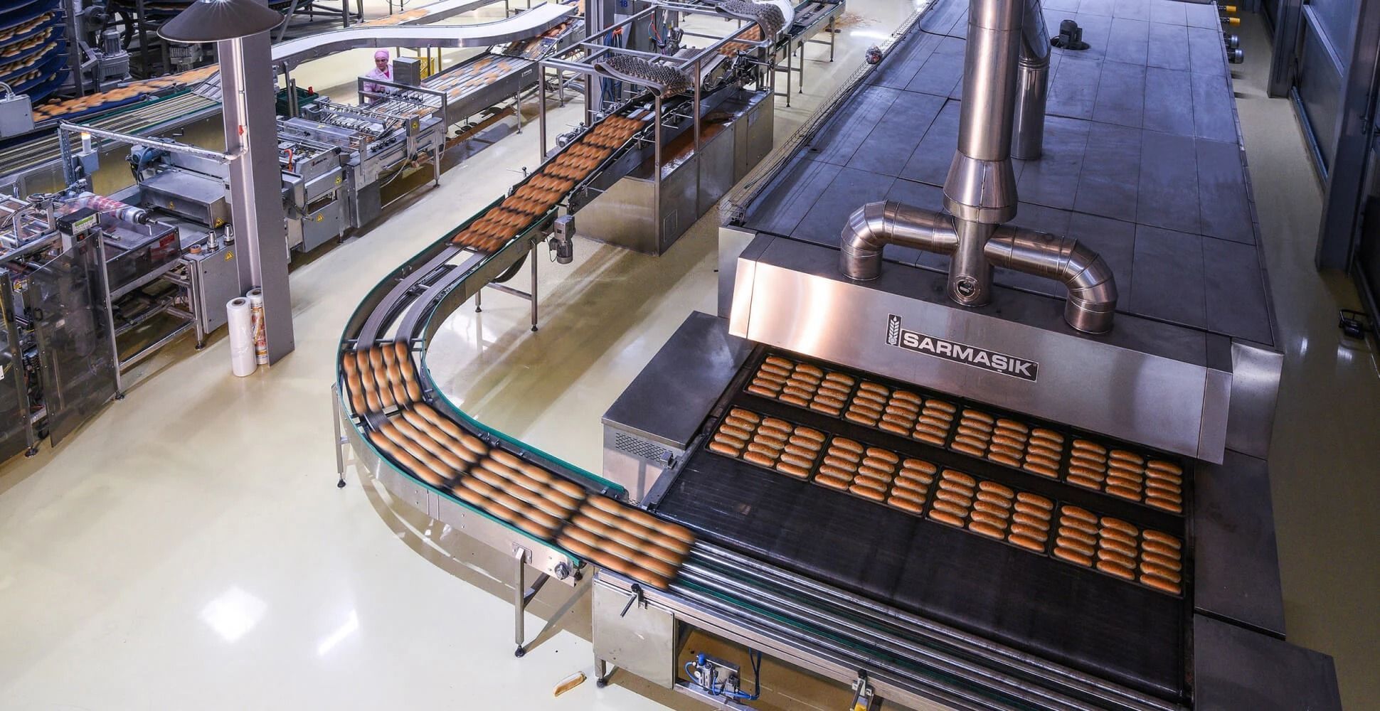 Автоматические системы для выпечки хлеба в формах и противнях