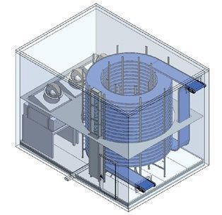 Спиральная система шоковой заморозки